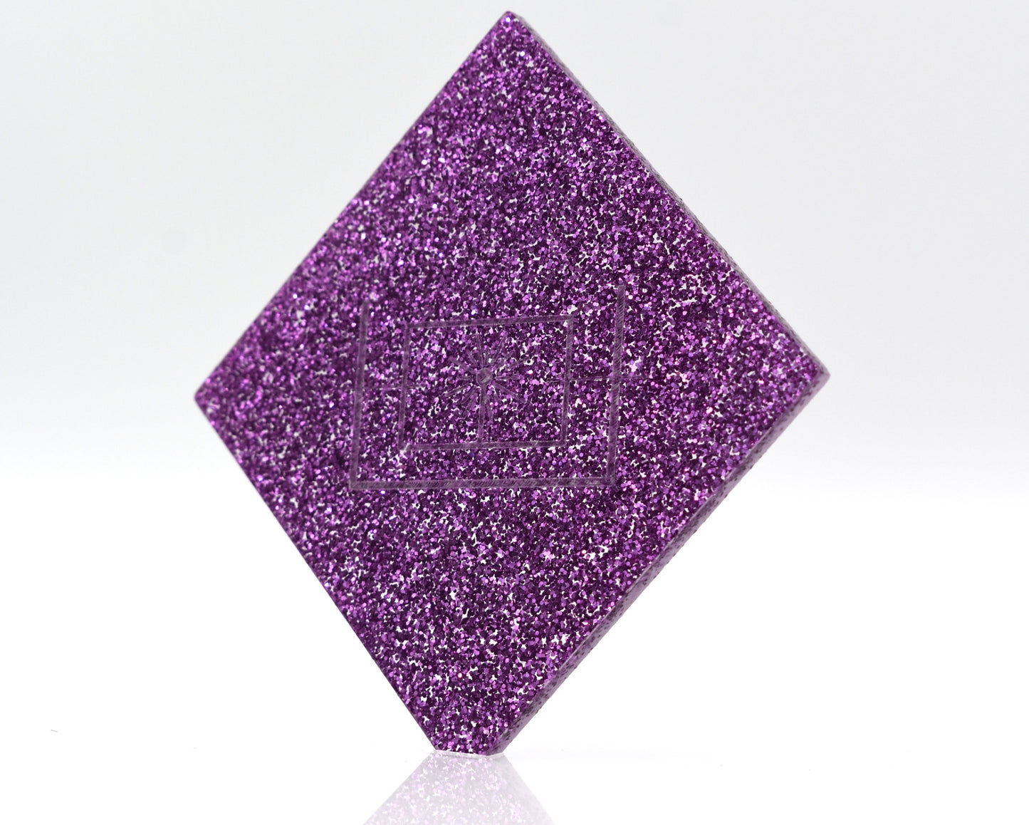 1/8" Purple Glitter Cast Acrylic Sheet