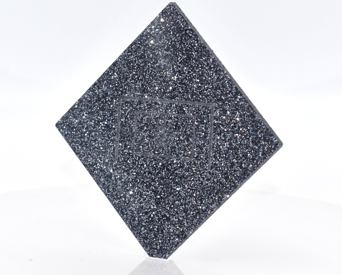 1/8" Gray/Charcoal Glitter Cast Acrylic Sheet