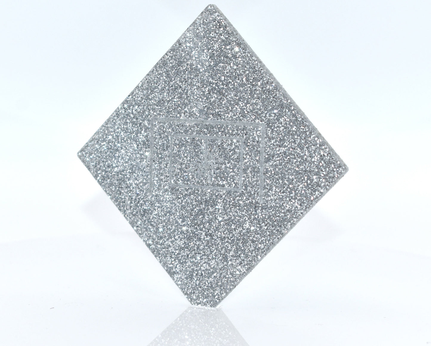 1/8" Silver Glitter Cast Acrylic Sheet