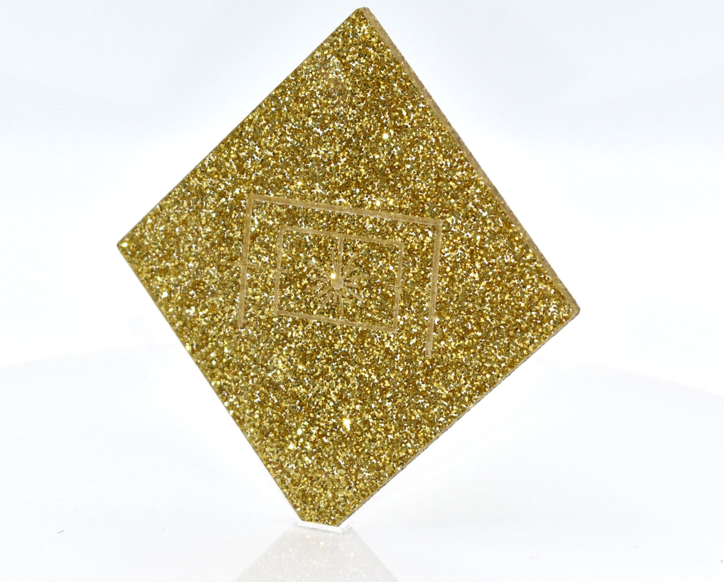 1/8" Gold Glitter Acrylic Sheet