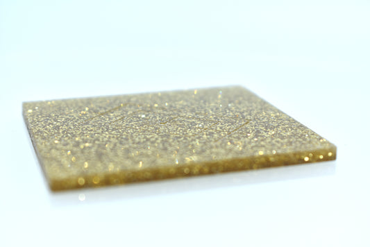 1/8" Gold Glitter Acrylic Sheet