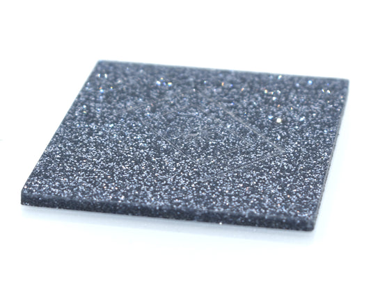 1/8" Gray/Charcoal Glitter Cast Acrylic Sheet