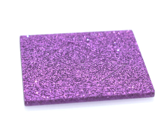 1/8" Purple Glitter Cast Acrylic Sheet