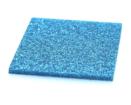 1/8" Light Blue Glitter Cast Acrylic Sheet