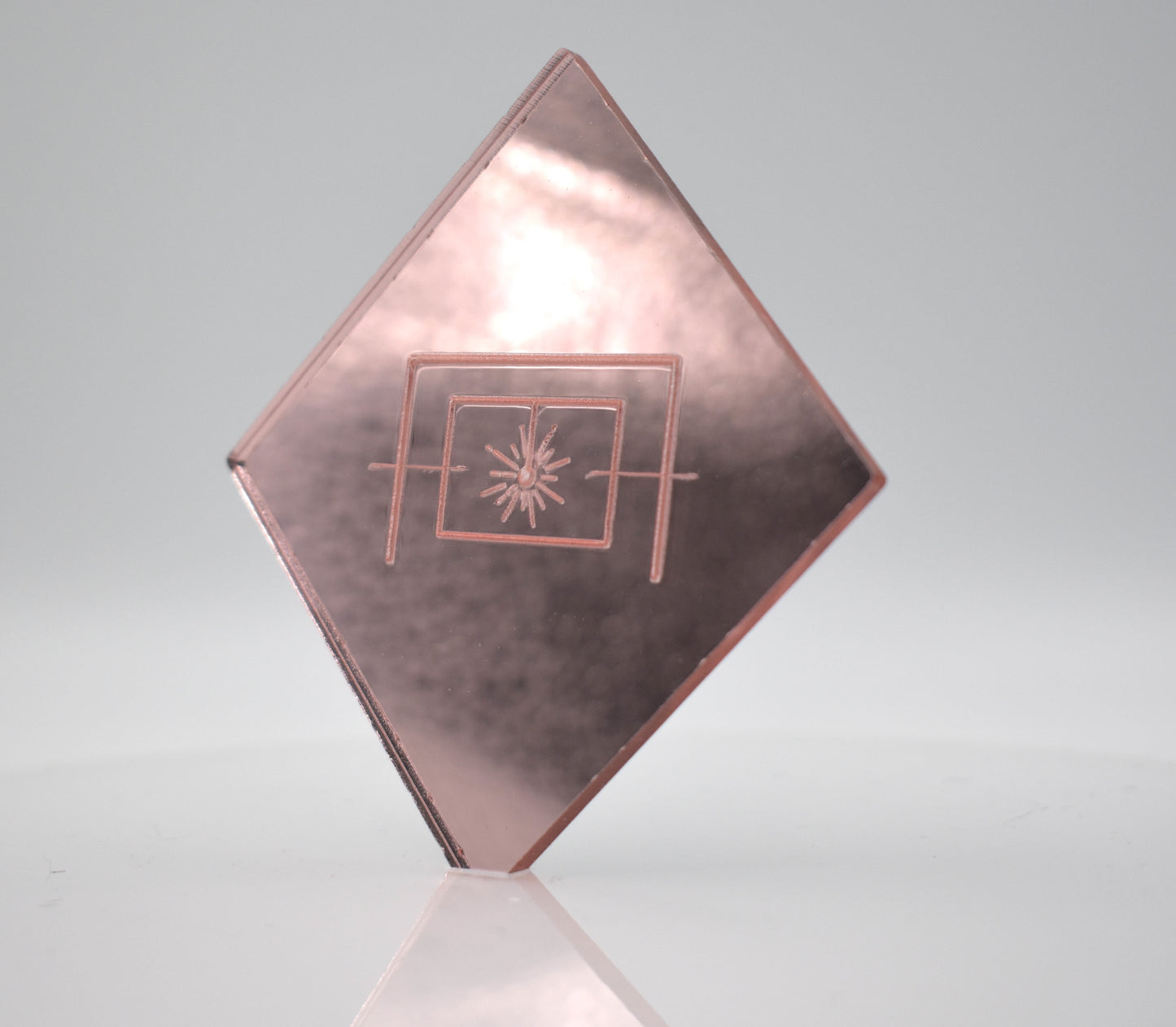 1/8" Rose Gold Mirror Acrylic Sheet