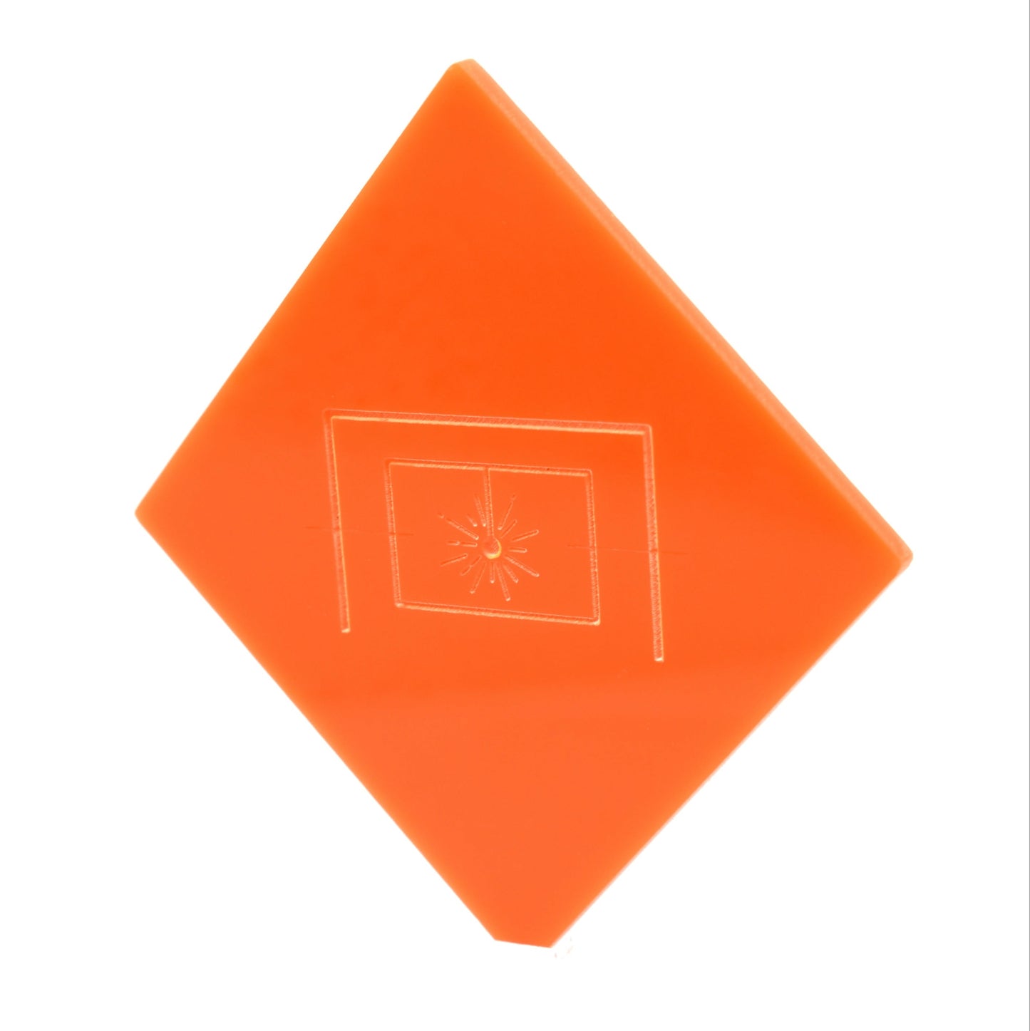 1/8" Classic Orange Cast Acrylic Sheet