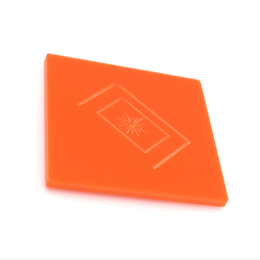 1/8" Classic Orange Cast Acrylic Sheet