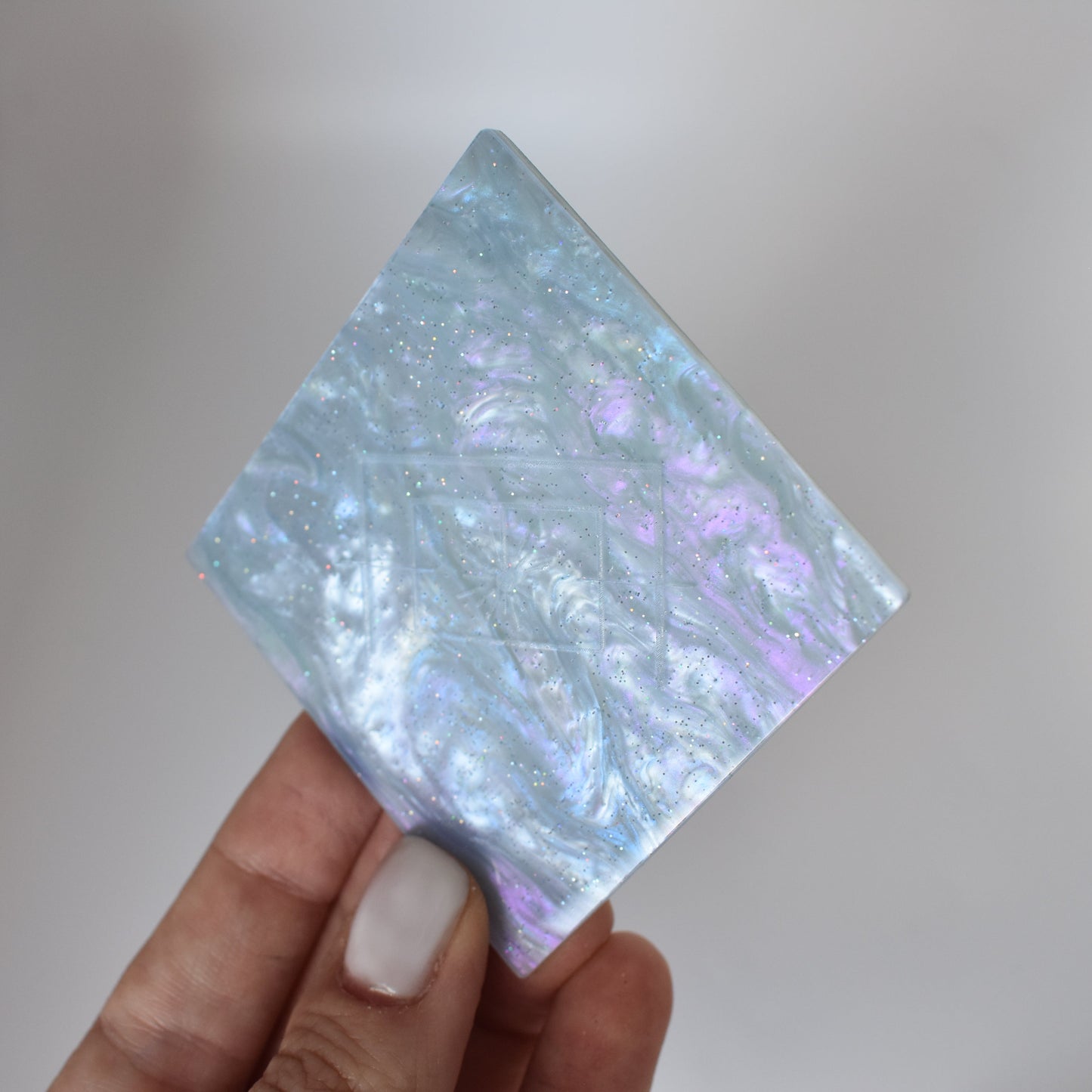1/8" Sparkle Celestial Blue Pearlescent Acrylic Sheet