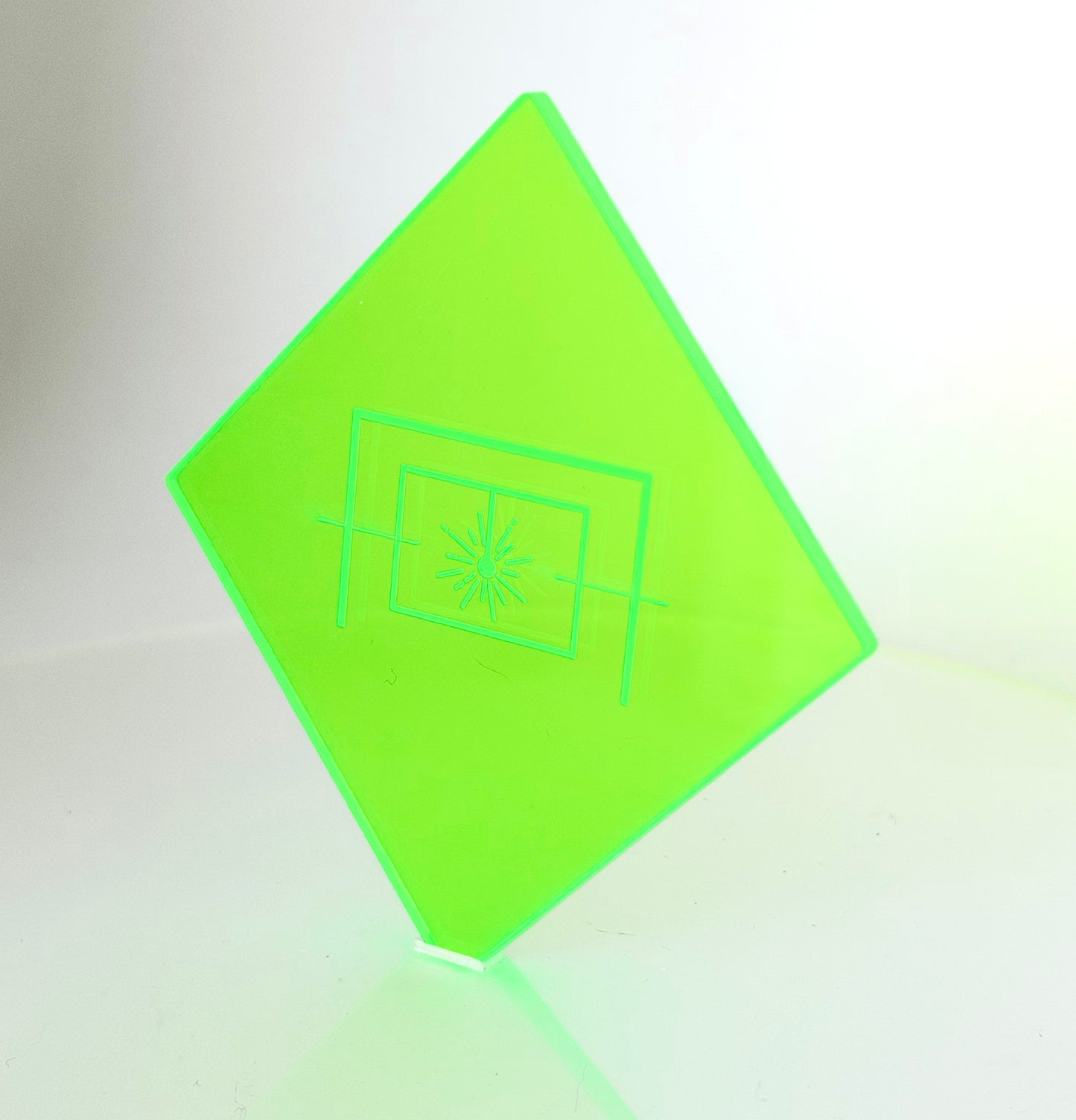 1/8" Translucent Electric Lime Green Cast Acrylic Sheet