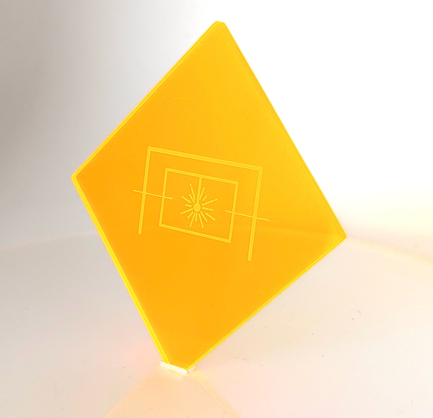 1/8" Translucent Electric Orange Cast Acrylic Sheet