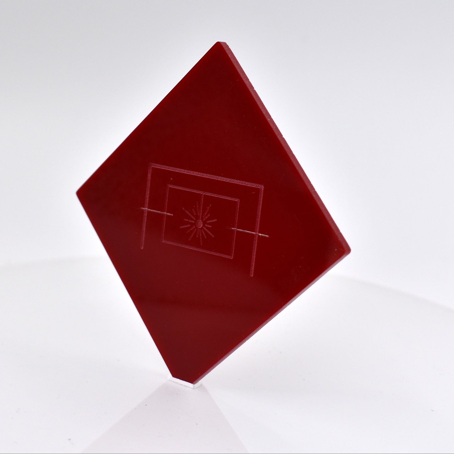 1/8" Ruby Red Earthy Cast Acrylic Sheet