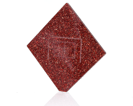 1/8" Red Glitter Cast Acrylic Sheet