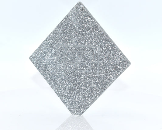 1/8" Silver Glitter Cast Acrylic Sheet