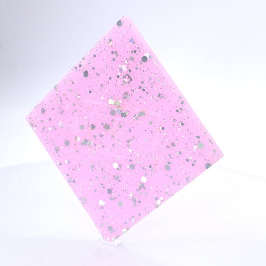 1/8" Sparkle Cotton Candy Pink Cast Acrylic