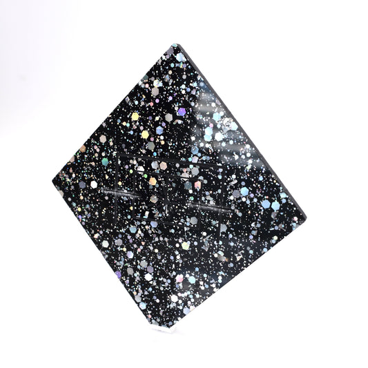 1/8" Sparkle Starry Black Cast Acrylic
