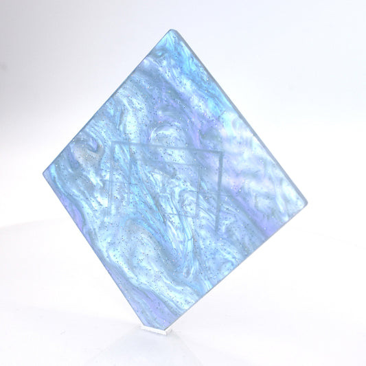 1/8" Sparkle Celestial Blue Pearlescent Acrylic Sheet