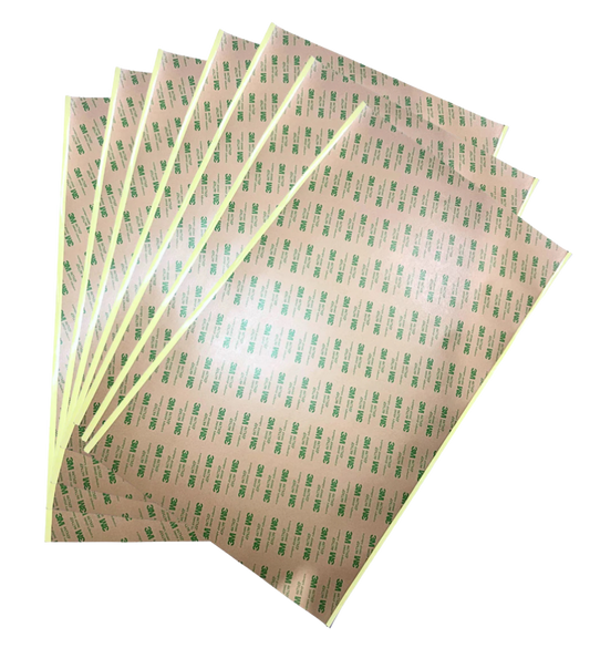 3M 467MP double sided adhesive sheet. 12” x 19”