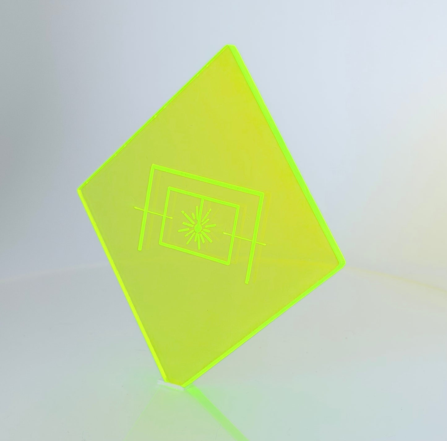 1/8" Translucent Voltage Yellow Cast Acrylic Sheet