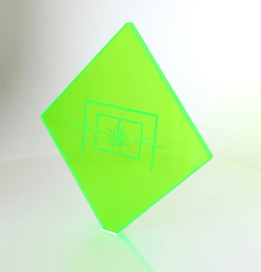 1/8" Translucent Electric Lime Green Cast Acrylic Sheet