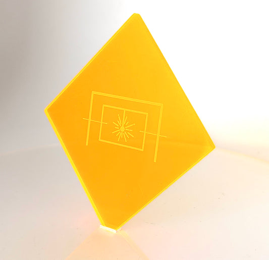 1/8" Translucent Electric Orange Cast Acrylic Sheet