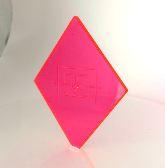 1/8" Translucent Voltage Pink Cast Acrylic Sheet