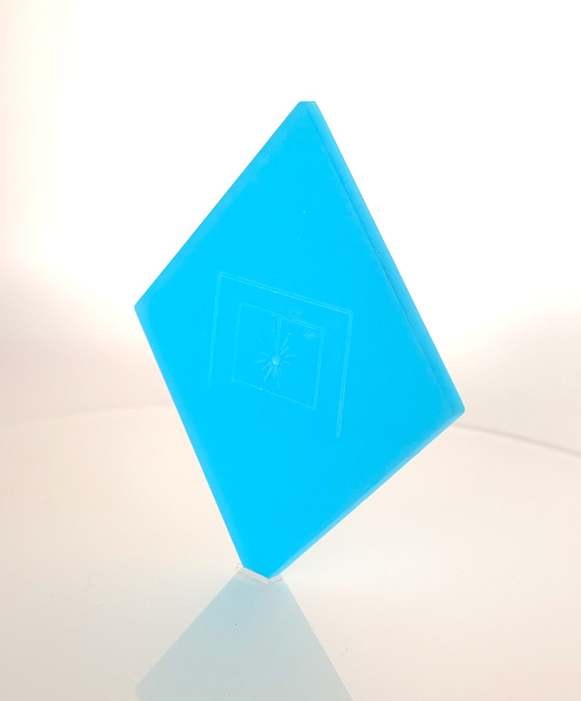 1/8" Glow in the dark BLUE Cast Acrylic Sheet