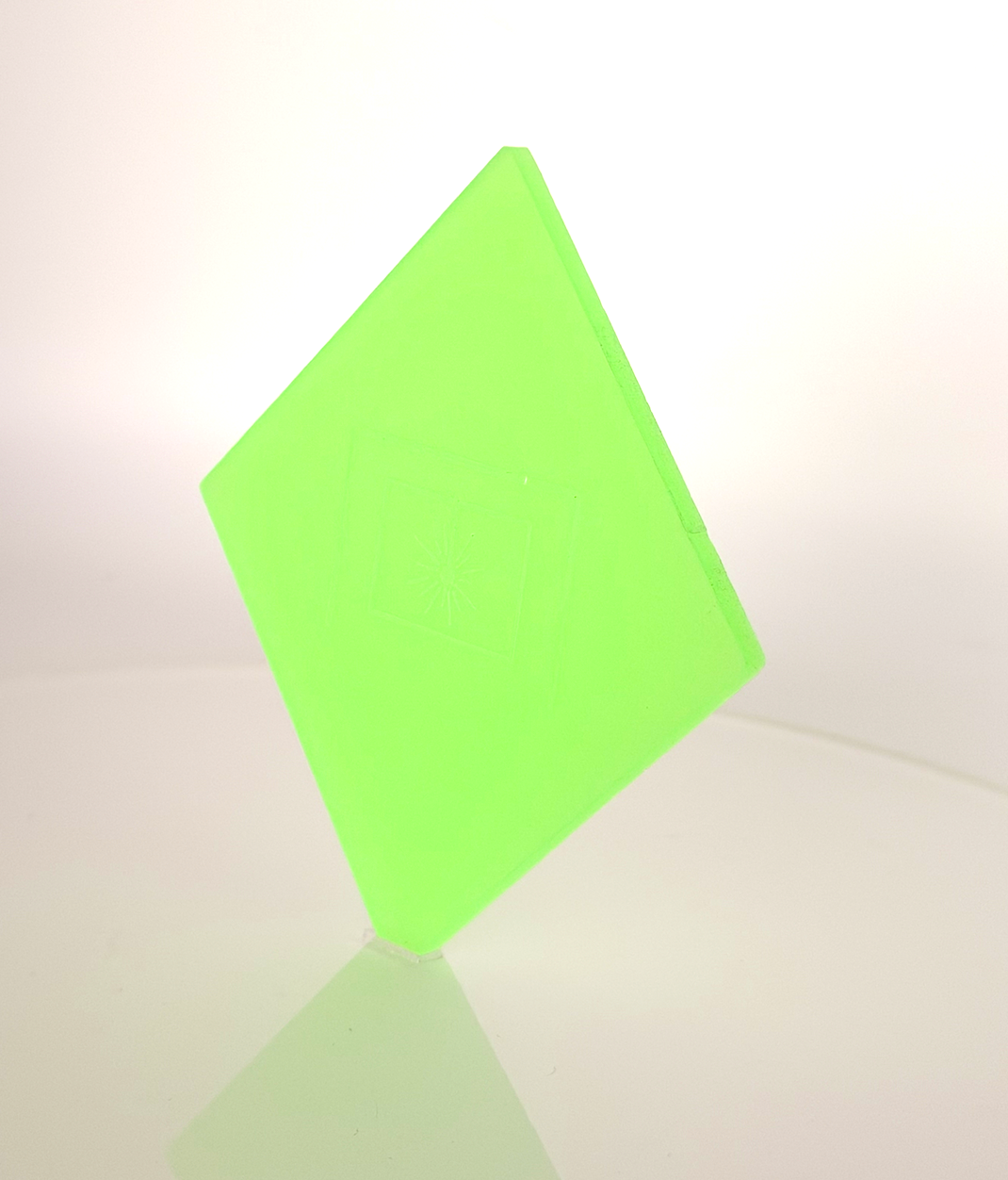 1/8" Glow in the dark GREEN Cast Acrylic Sheet