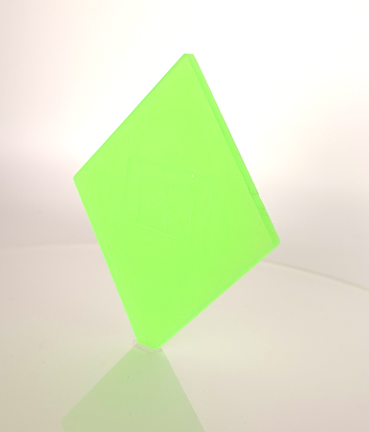 1/8" Glow in the dark GREEN Cast Acrylic Sheet